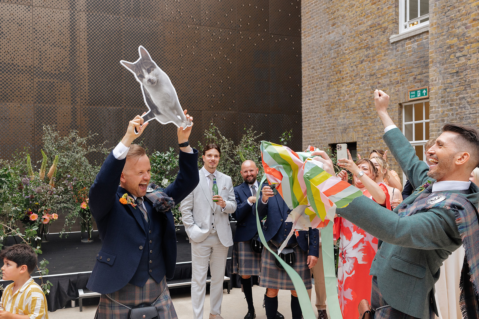 Cats and campery at this Hackney Town Hall Wedding